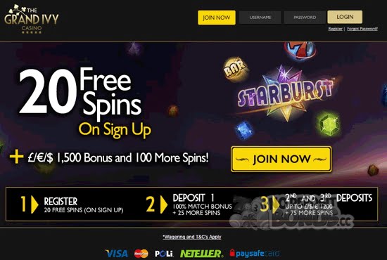 Grand ivy casino no deposit promo