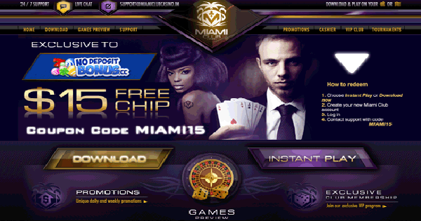 Miami club casino no deposit bonus codes