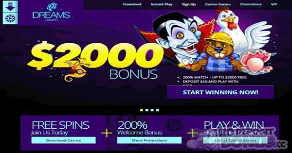 No deposit bonus codes dreams casino