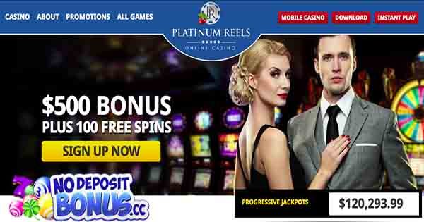Platinum Reels Casino Bonus