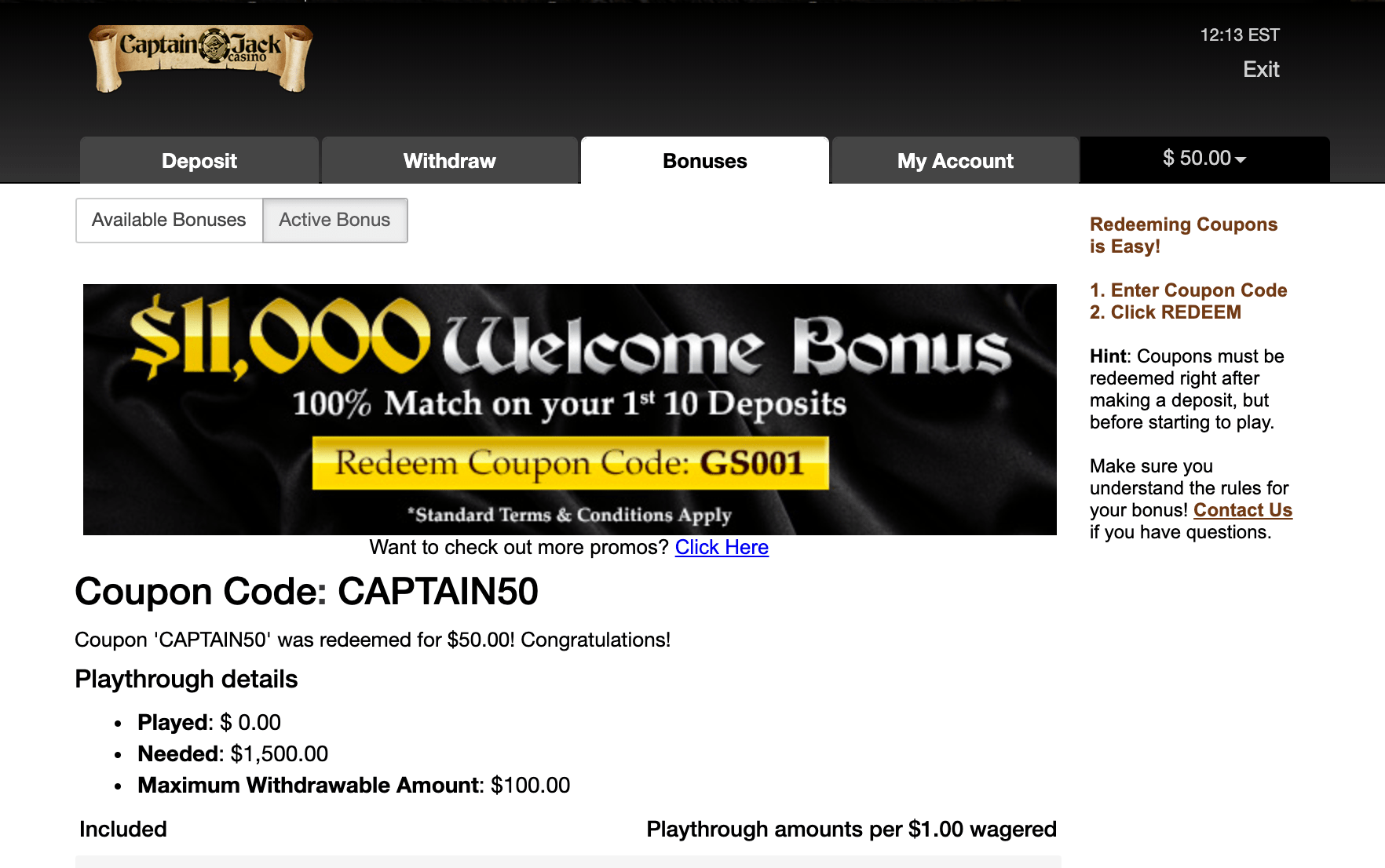 captain jack casino no deposit bonus 2024