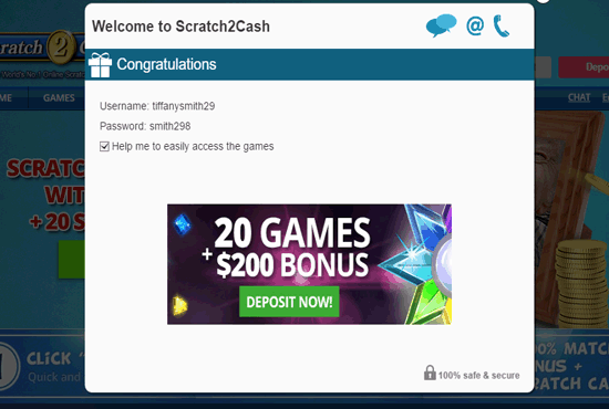 $5 No Deposit Bonus at Scratch2Cash | No Deposit Bonus