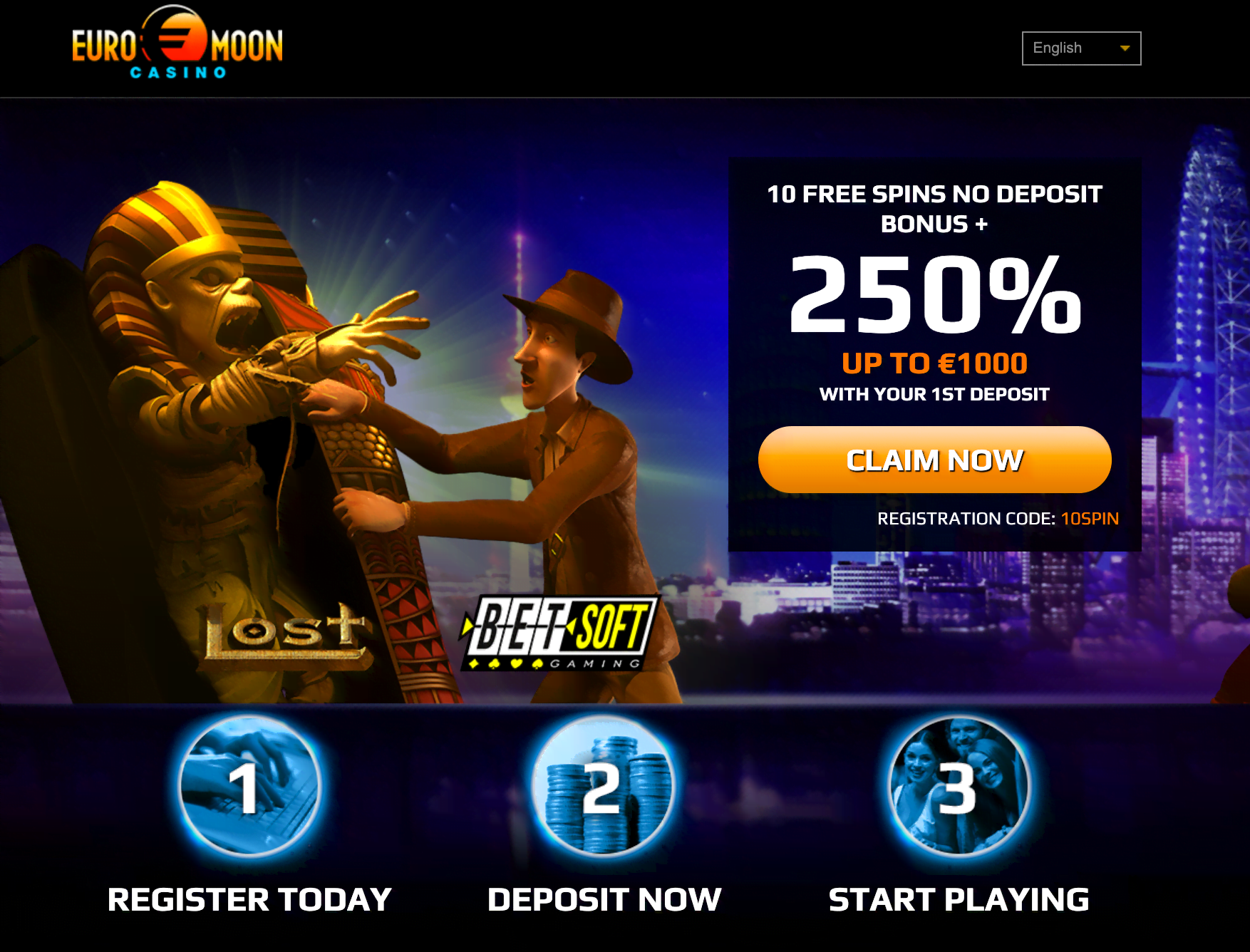 Euromoon casino no deposit bonus