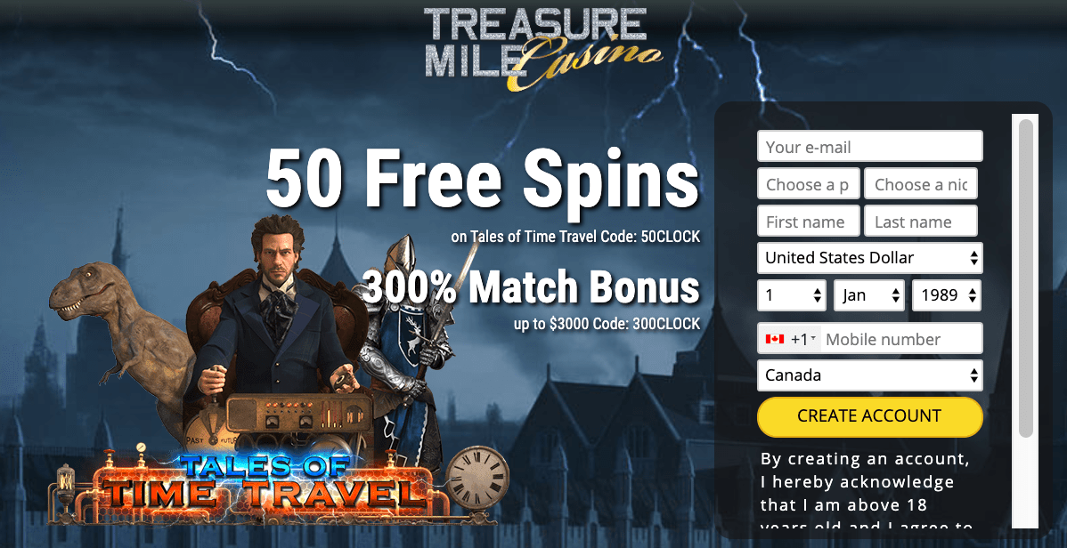 Treasure mile casino no deposit bonus codes 2018 printable
