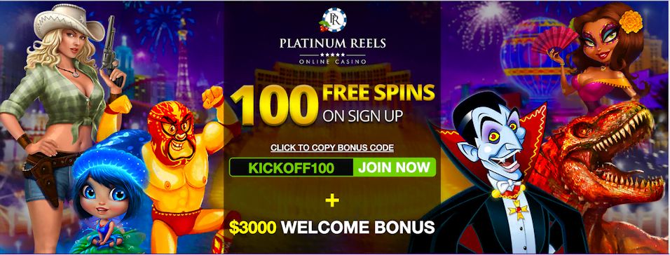 Platinum reels casino free spins