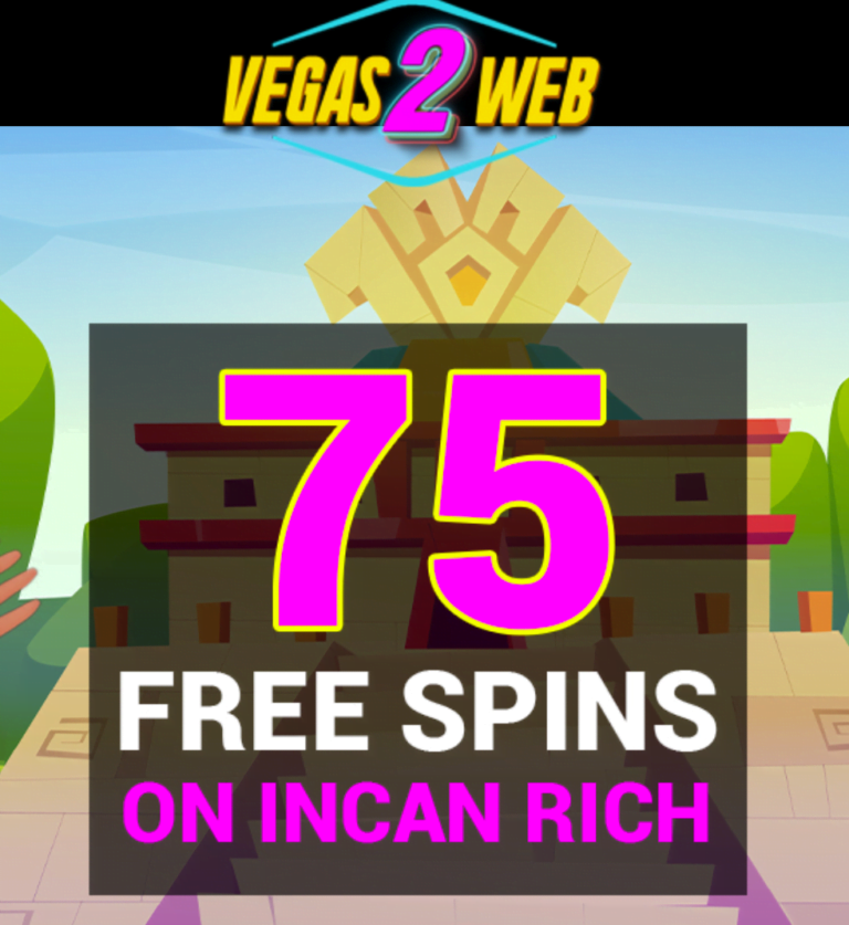 75 Free Spins at Vegas2Web Casino No Deposit Bonus