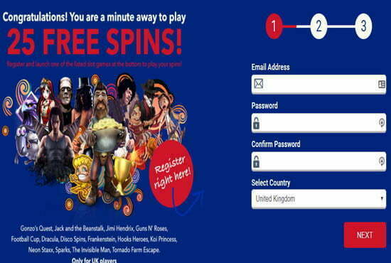 All british casino free spins no deposit accounts