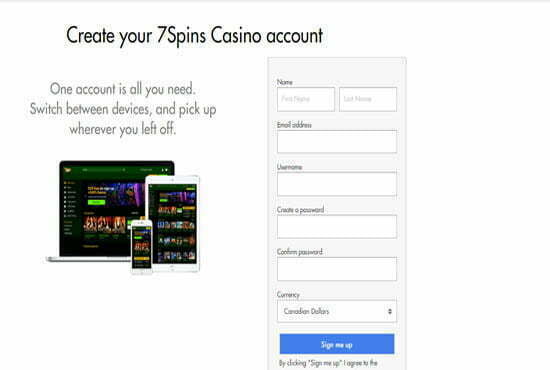 7 spins casino sign up free