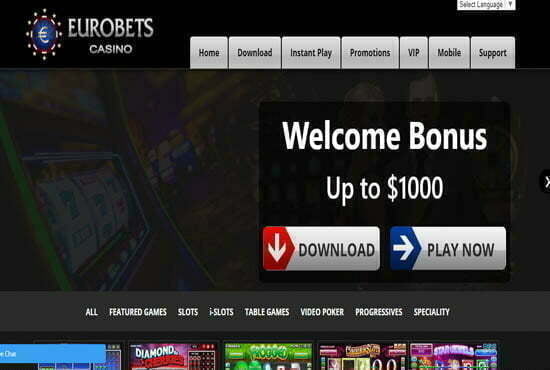 Eurobets Casino No Deposit Bonus