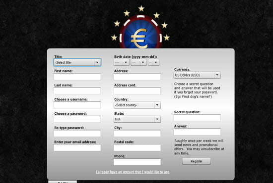 Eurobets Casino No Deposit Bonus