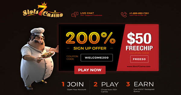 Slot 7 Casino No Deposit Bonus Codes