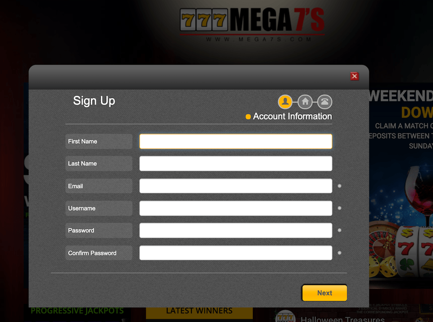 Mega 7 No Deposit Bonus