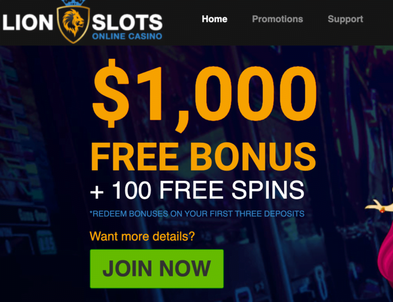 200 Bonus at Lion Slots No Deposit Bonus