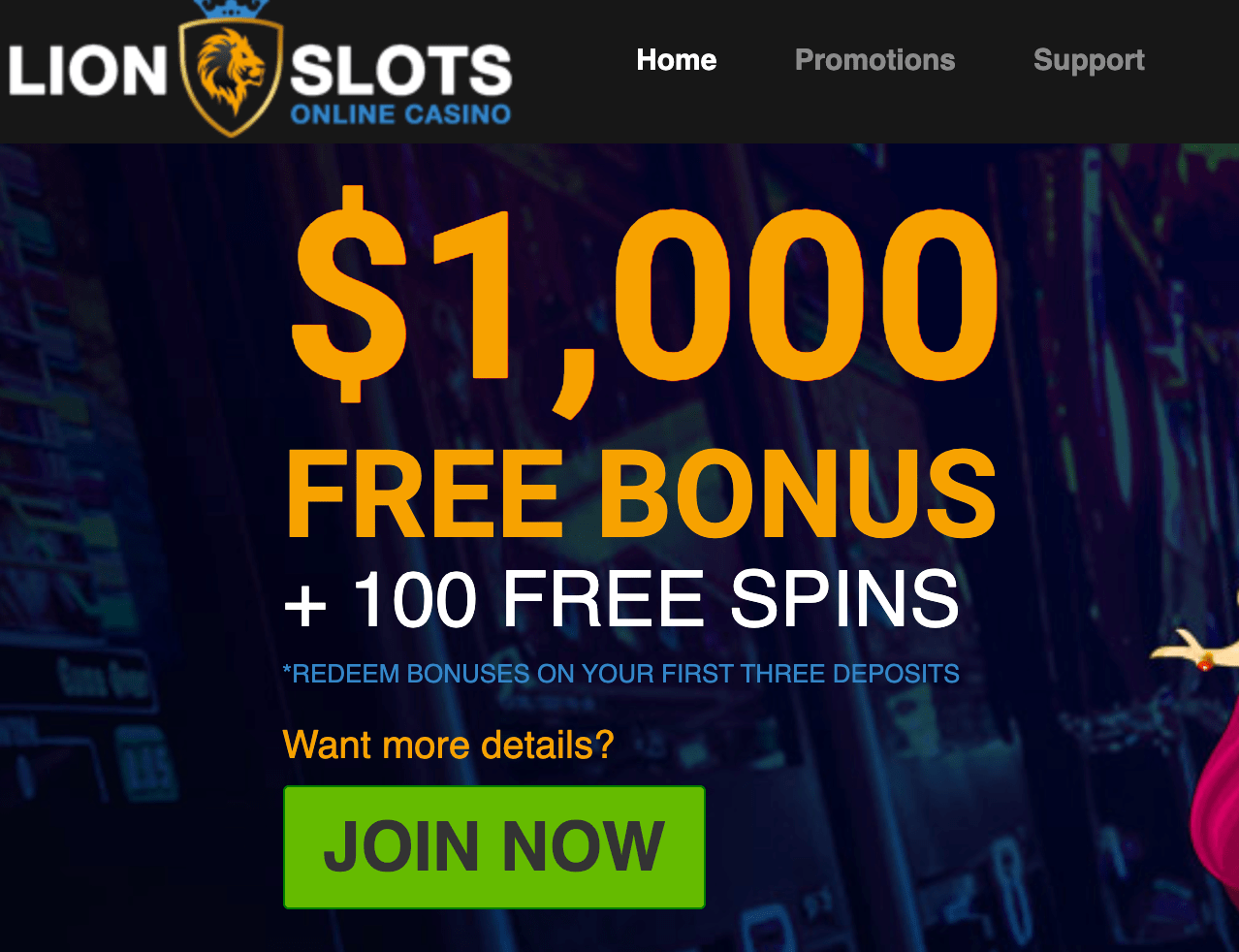 lion slots casino 50 free spins