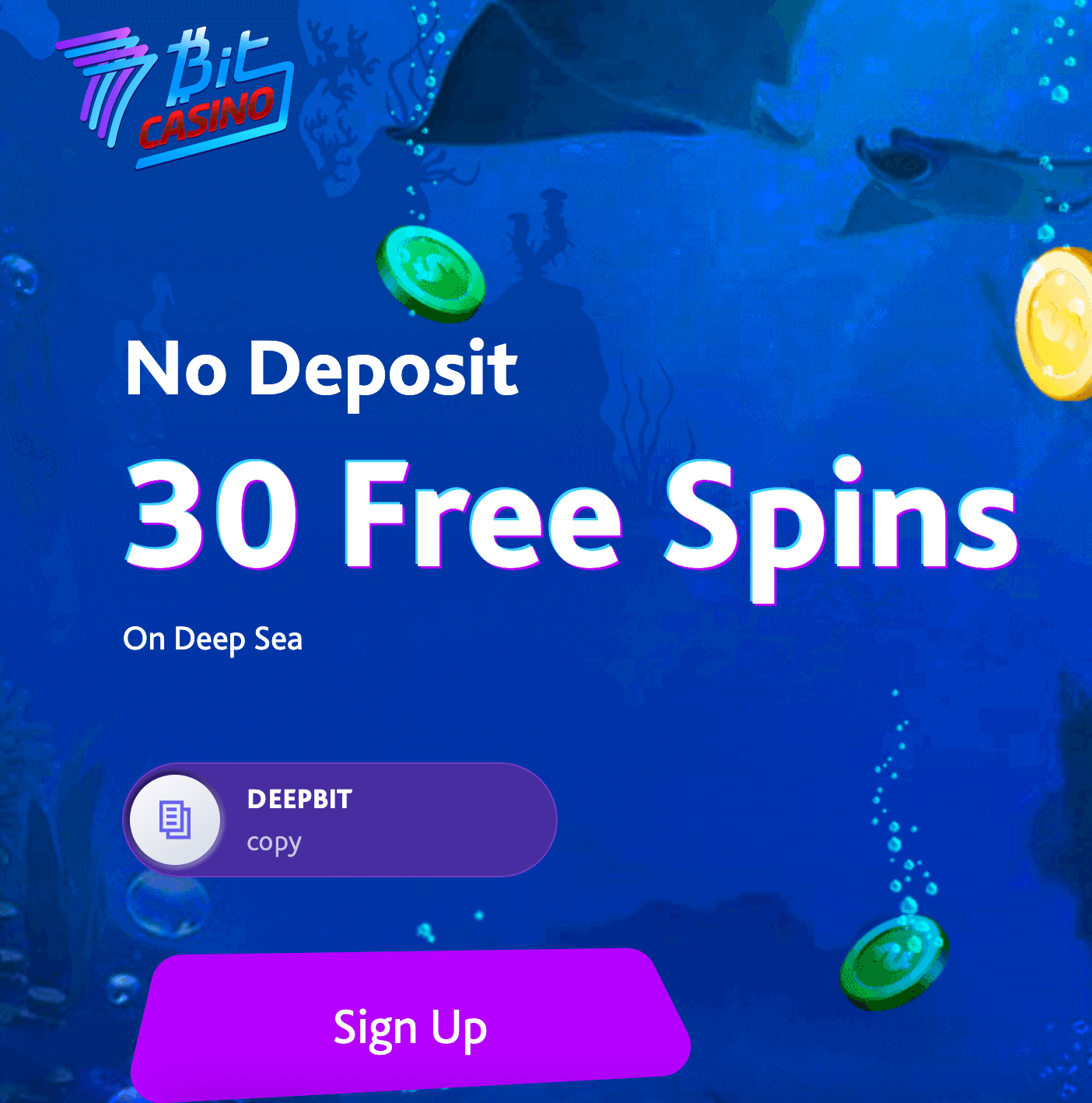30 Free Spins at 7Bit Casino No Deposit Bonus