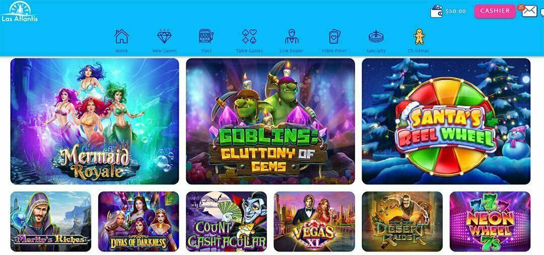 Las Atlantis Casino No Deposit Bonus Codes for April 2024