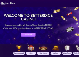 20 Free Spins Better Dice Casino