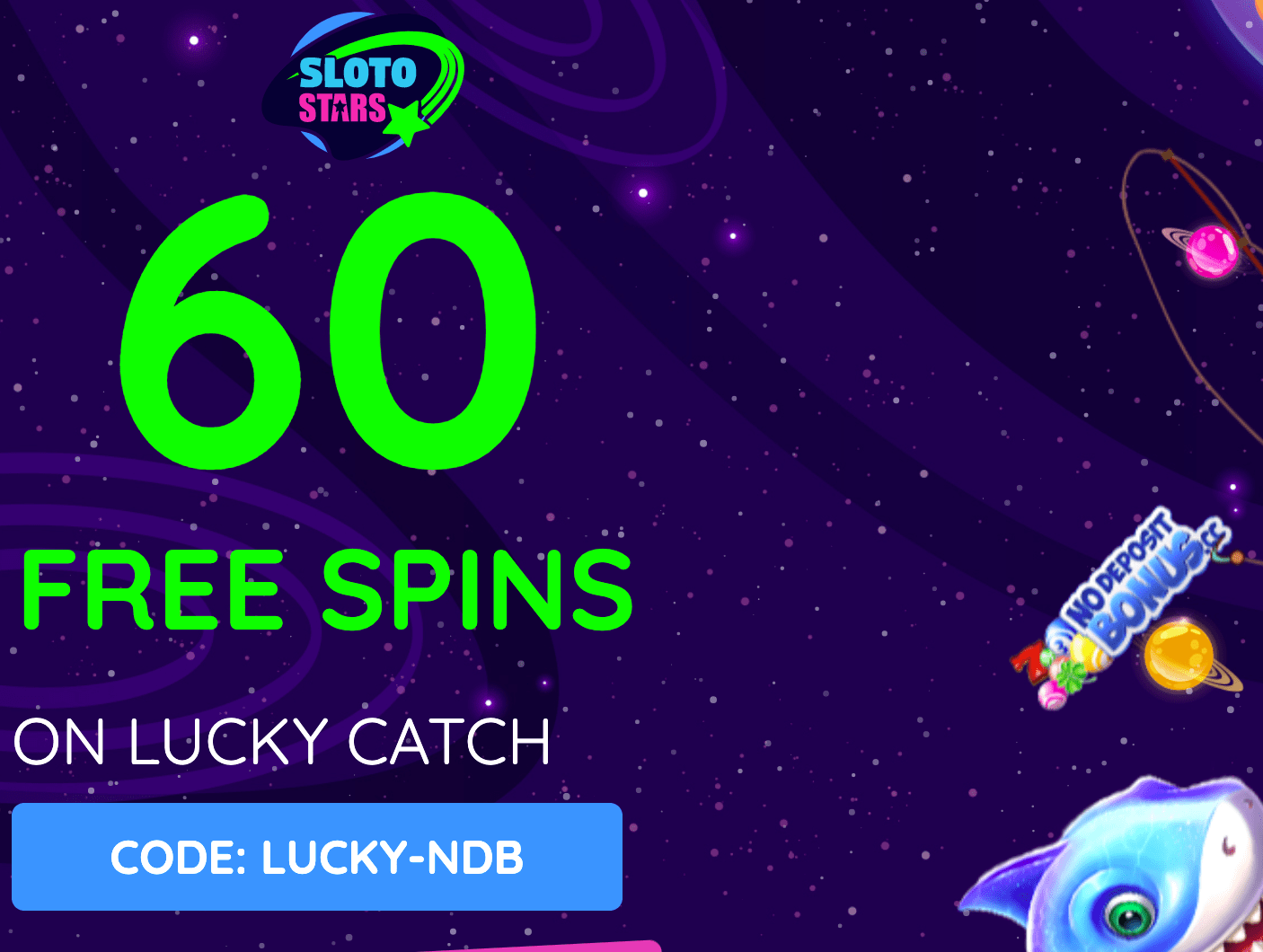 60 Free Spins at Sloto Stars No Deposit Bonus