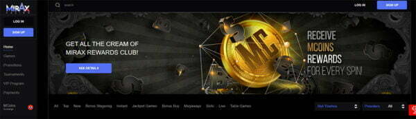 mirax casino no deposit free 10