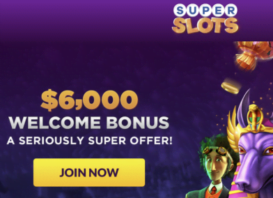 $6,000 Welcome Bonus at Super Slots