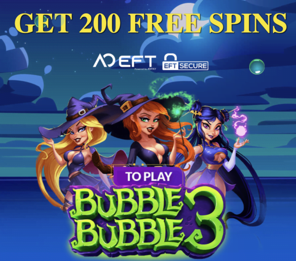 200 Free Spins on ‘Bubble Bubble 3’ at Yabby Casino